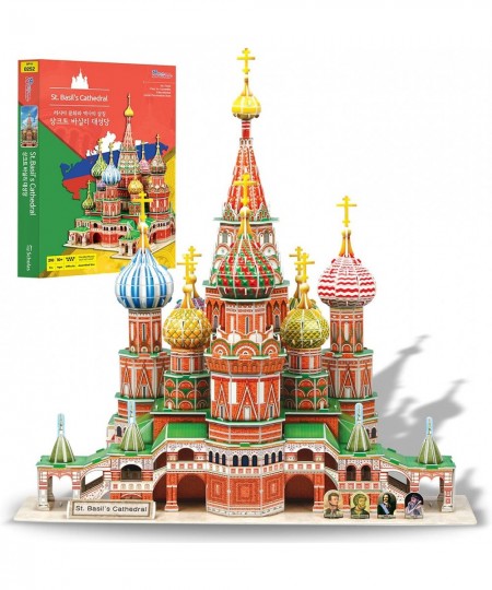 3D Puzzle Saint Basil's Cathedral Russia Large Model 210 Pieces for Adults High Level $60.14 - 3-D Puzzles