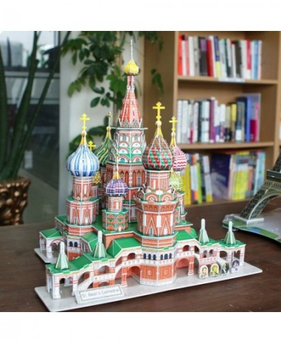 3D Puzzle Saint Basil's Cathedral Russia Large Model 210 Pieces for Adults High Level $60.14 - 3-D Puzzles