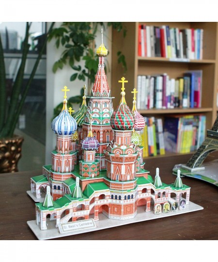 3D Puzzle Saint Basil's Cathedral Russia Large Model 210 Pieces for Adults High Level $60.14 - 3-D Puzzles