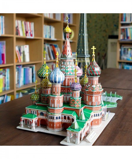 3D Puzzle Saint Basil's Cathedral Russia Large Model 210 Pieces for Adults High Level $60.14 - 3-D Puzzles