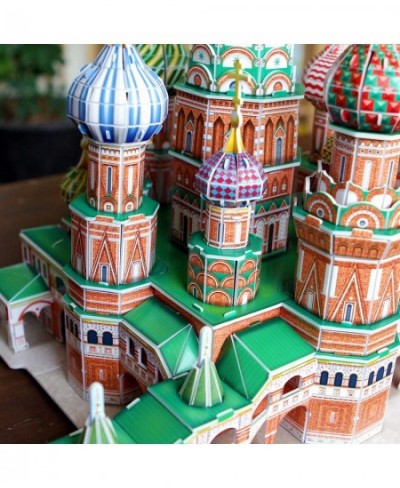 3D Puzzle Saint Basil's Cathedral Russia Large Model 210 Pieces for Adults High Level $60.14 - 3-D Puzzles