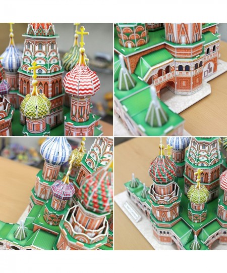 3D Puzzle Saint Basil's Cathedral Russia Large Model 210 Pieces for Adults High Level $60.14 - 3-D Puzzles