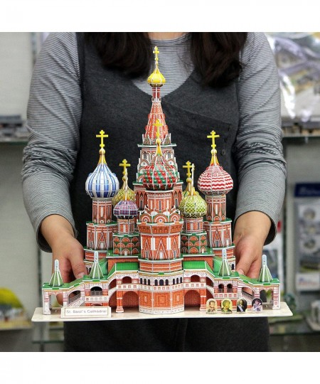 3D Puzzle Saint Basil's Cathedral Russia Large Model 210 Pieces for Adults High Level $60.14 - 3-D Puzzles