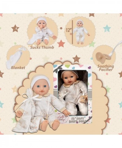 12 Inch Soft Body Baby Doll in Gift Box 12 Inch Baby Doll with Pacifier Blanket and Clothes $41.64 - Dolls