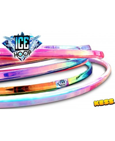 Ice Hoop 12 Pc Family Pack V-Grip Exercise Hoops Equipment Rings for Sports Playing Party Dance Games Portable Hula Hoops for...