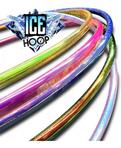 Ice Hoop 12 Pc Family Pack V-Grip Exercise Hoops Equipment Rings for Sports Playing Party Dance Games Portable Hula Hoops for...