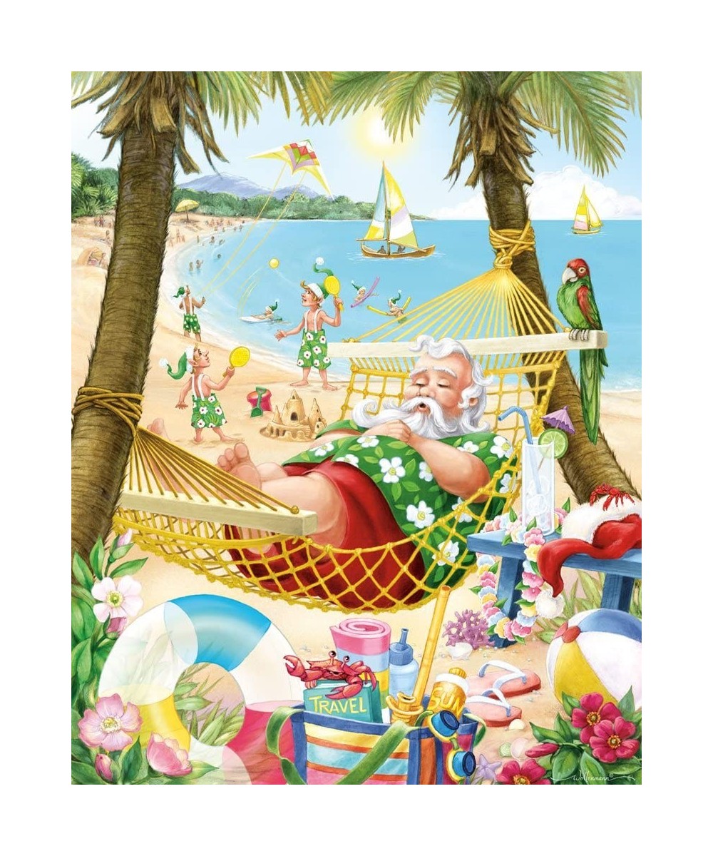 Santa's Vacation Christmas Jigsaw Puzzle 1000 Piece $31.40 - Jigsaw Puzzles