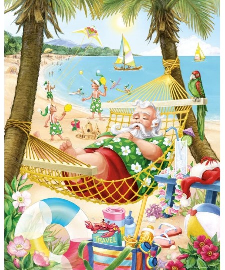 Santa's Vacation Christmas Jigsaw Puzzle 1000 Piece $31.40 - Jigsaw Puzzles