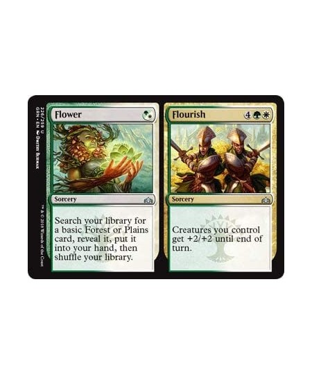 Magic: The Gathering - Flower // Flourish - Guilds of Ravnica - Uncommon $10.48 - Magic Kits & Accessories