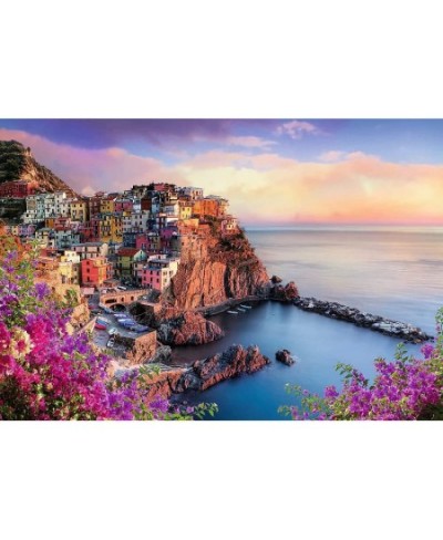 Red 1500 Piece Puzzle - View of Manarola $29.42 - Jigsaw Puzzles