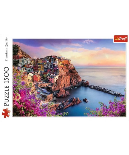 Red 1500 Piece Puzzle - View of Manarola $29.42 - Jigsaw Puzzles