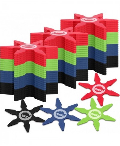 Ninja Foam Star Toys Small Throwing Foam Stars Foam Throwing Toys Ninja Party Favors for Boys Birthday Party Costume Accessor...