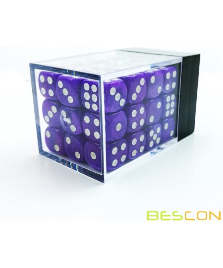 Bescon 12mm 6 Sided Dice 36 in Brick Box 12mm Six Sided Die (36) Block of Dice Marble Purple $15.65 - Game Accessories