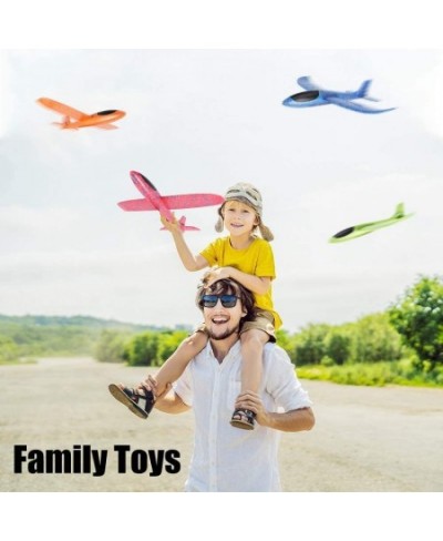 Airplane Toy Gift for Boys Kids Glider Planes Foam Flying Airplane Kit Gift for Kids Garden Yard Sports Playing (4 Pack 15'')...