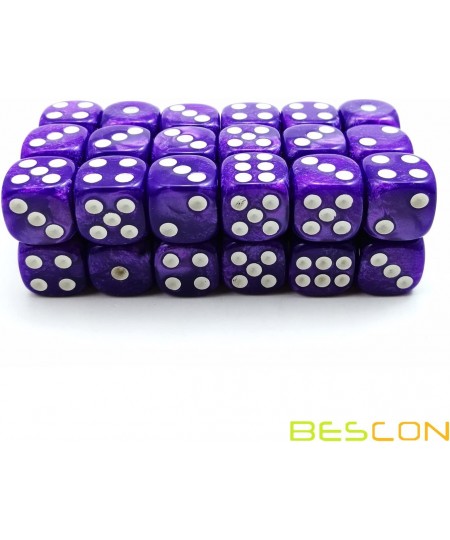 Bescon 12mm 6 Sided Dice 36 in Brick Box 12mm Six Sided Die (36) Block of Dice Marble Purple $15.65 - Game Accessories