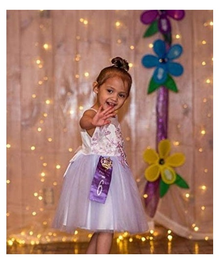 Christmas Girls Flower Dress Lace Rainbow Tulle 3D Embroidery Beading Princess Pageant Wedding Party Dresses $60.89 - Kids' C...