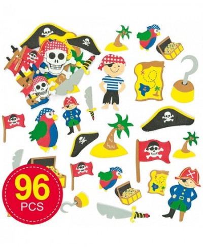 EV3215 Pirate Foam Stickers - Pack of 96 for Kids to Decorate Arts and Crafts Assorted $15.53 - Kids' Stickers