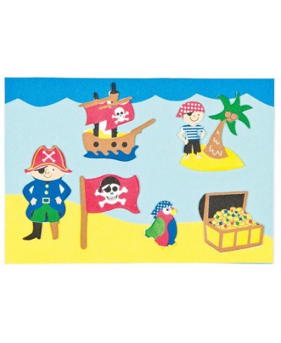 EV3215 Pirate Foam Stickers - Pack of 96 for Kids to Decorate Arts and Crafts Assorted $15.53 - Kids' Stickers