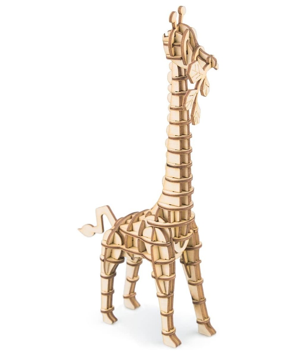 Build Your Own 3D Wooden Assembly Puzzle Wood Craft Kit Giraffe Model Gifts for Kids and Adults $15.43 - Craft Kits