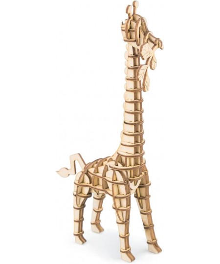 Build Your Own 3D Wooden Assembly Puzzle Wood Craft Kit Giraffe Model Gifts for Kids and Adults $15.43 - Craft Kits