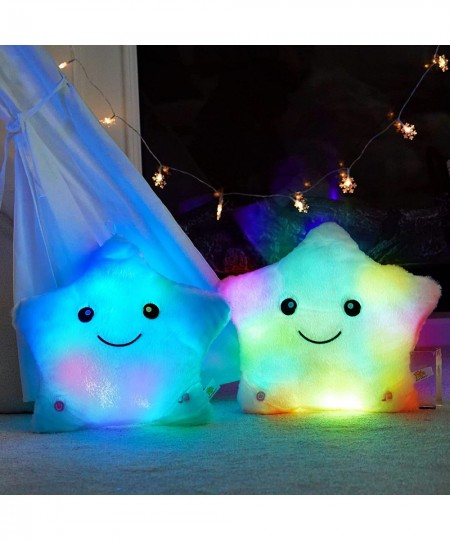 WEWILL13'' Creative Twinkle Star Glowing LED Night Light Plush Pillows Light up Stuffed Animals Toys Birthday for Toddler Kid...