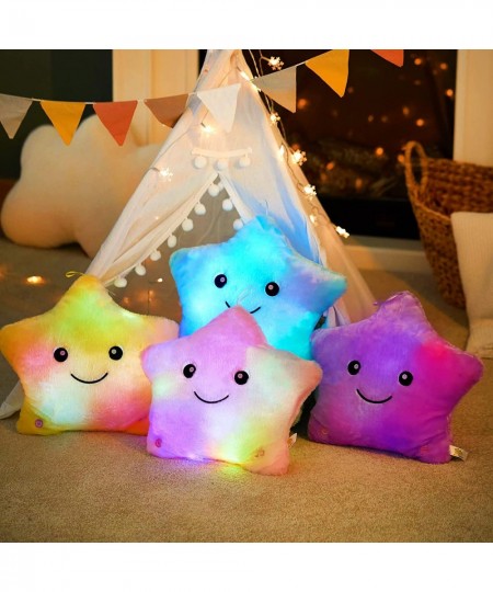 WEWILL13'' Creative Twinkle Star Glowing LED Night Light Plush Pillows Light up Stuffed Animals Toys Birthday for Toddler Kid...