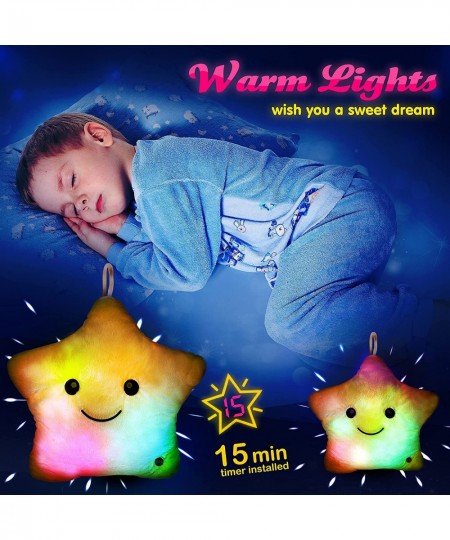 WEWILL13'' Creative Twinkle Star Glowing LED Night Light Plush Pillows Light up Stuffed Animals Toys Birthday for Toddler Kid...