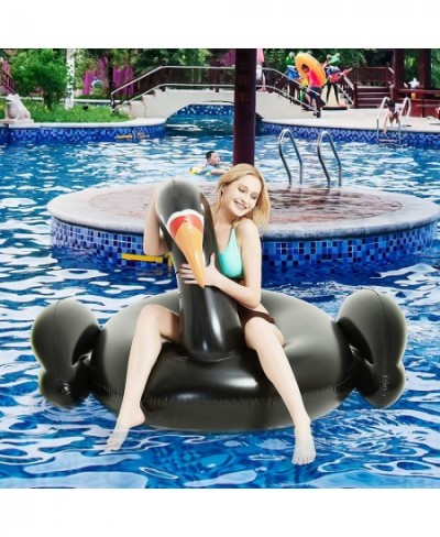 Inflatable Ride-On Pool Float Giant Swan Pools Water Toys Pool Rafts Lounge with 4 Fast Valves $49.40 - Swimming Pool & Outdo...