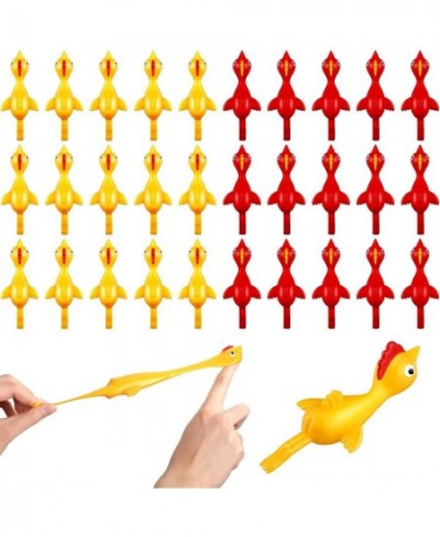 30 Pieces Slingshot Animal Bulk Funny Rubber Flicking Toy Ejection Toy Flying Turkey Sea Animal Flingers Stretchy Game for Pa...