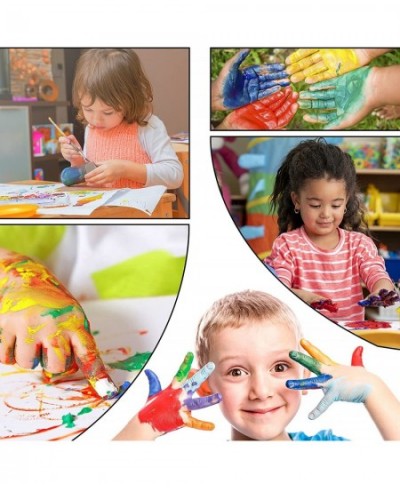 Washable Safe Finger Paint Set for Toddlers Non-Toxic Finger Painting Set for Kids Age 3 4 5 6 7 8 Arts Supplies DIY Crafts P...