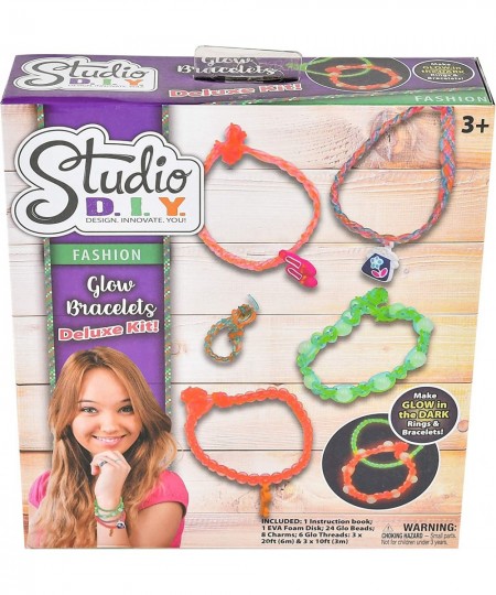 Deluxe Bracelet Making Kit - DIY Rainbow Rubber Bands Jewelry for Girls | Includes Glowing Charm Beads | Fun Craft Gift for K...