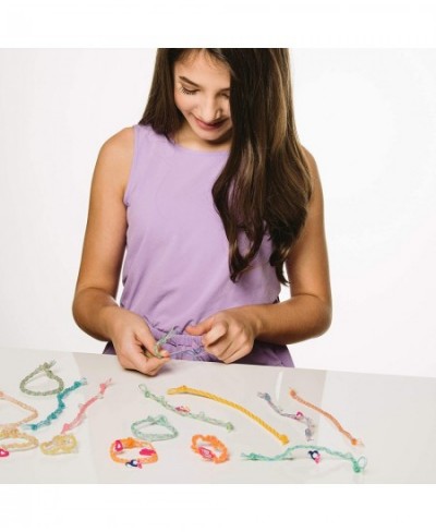 Deluxe Bracelet Making Kit - DIY Rainbow Rubber Bands Jewelry for Girls | Includes Glowing Charm Beads | Fun Craft Gift for K...