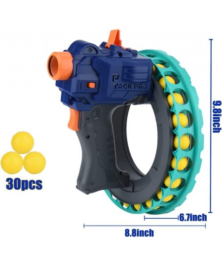 Hand Ring Rotating Toy Nerf Guns Toy Foam Blasters with 30Pcs Rival Foam Bullets Kids Shooting Game for Indoor Outdoor Activi...