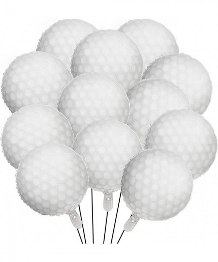 Golf Ball Balloons Decoration Golf Themed Balloons Golf Ball Sports Round Golf Aluminum Foil Balloons Golf Theme Birthday Dec...