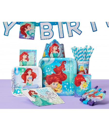 Amscan 541620 Square Plates | Disney© Ariel Dream Big Collection | 8 pcs | Party Accessory $16.67 - Kids' Party Tableware