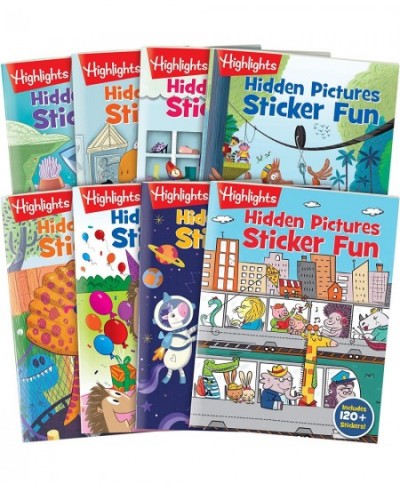 Highlights Hidden Pictures Sticker Fun 4-Book Set Volumes 1 and 2 $83.92 - Kids' Stickers