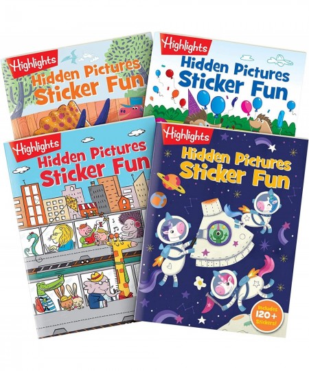 Highlights Hidden Pictures Sticker Fun 4-Book Set Volumes 1 and 2 $83.92 - Kids' Stickers