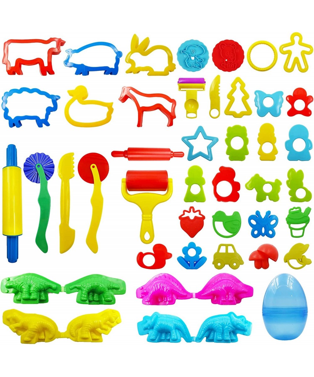 Dough Tools Set for Kids Various Plastic Animal Molds Rolling Pins for Creative Dough Cutting 44 Pieces $26.54 - Kids' Art Cl...