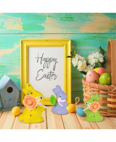 50 Pieces Easter Crafts for Kids with 8 Pieces Easter Foam Bunny 4 Pieces Easter Eggs 2 Sets Paints Instructions and Others A...