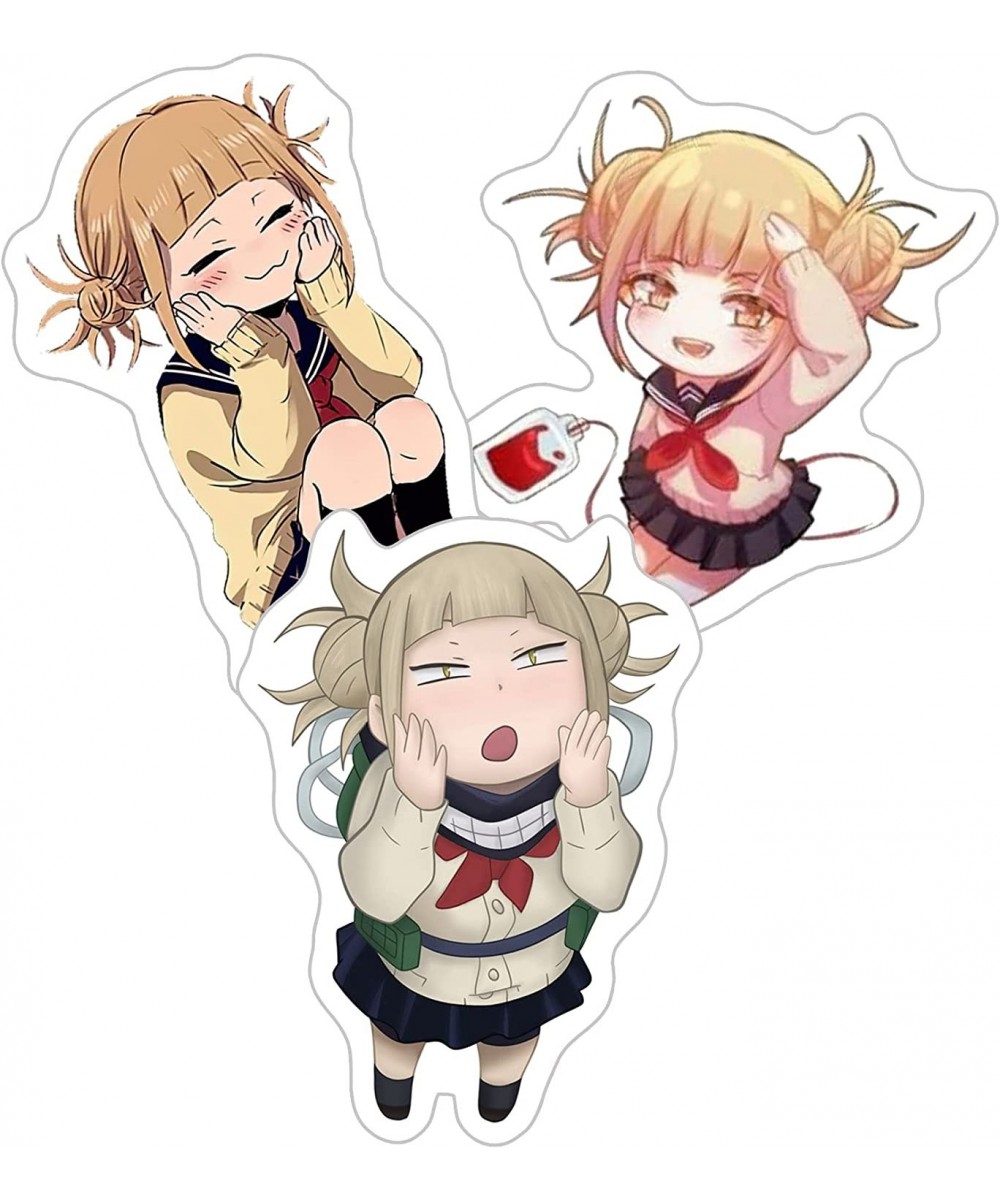 MHA Himiko Toga Chibi Lovely Girl Pack 3 Pcs MHA Stickers for Water Bottles Phone Laptop Skateboard Car $18.34 - Kids' Stickers