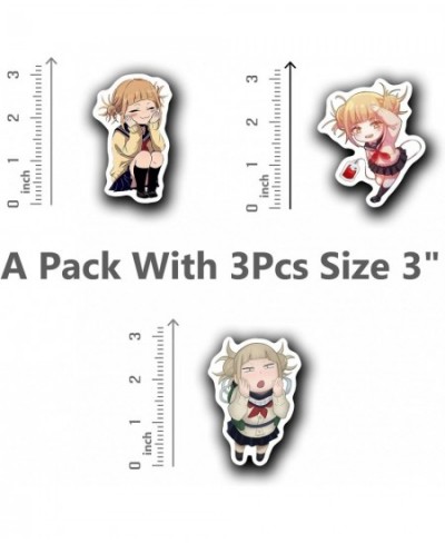 MHA Himiko Toga Chibi Lovely Girl Pack 3 Pcs MHA Stickers for Water Bottles Phone Laptop Skateboard Car $18.34 - Kids' Stickers