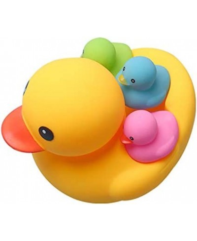 Bath Duck Toys 4 Pcs Colorful Rubber Duck Family Squeak Ducks Baby Shower Toy for Toddlers Boys Girls 3 Months+ (Colorful Duc...