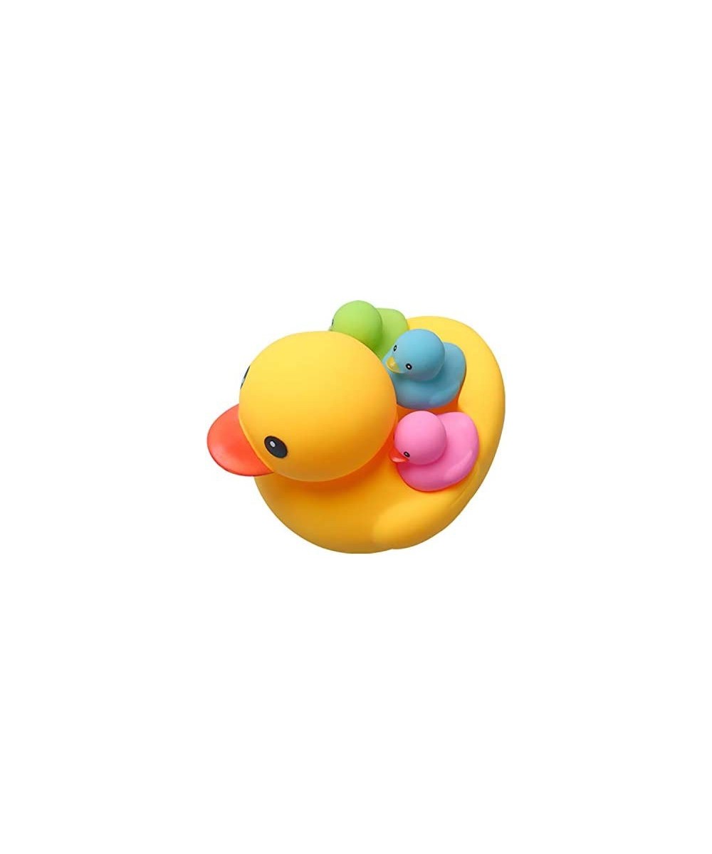 Bath Duck Toys 4 Pcs Colorful Rubber Duck Family Squeak Ducks Baby Shower Toy for Toddlers Boys Girls 3 Months+ (Colorful Duc...