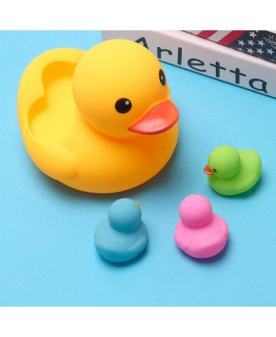 Bath Duck Toys 4 Pcs Colorful Rubber Duck Family Squeak Ducks Baby Shower Toy for Toddlers Boys Girls 3 Months+ (Colorful Duc...