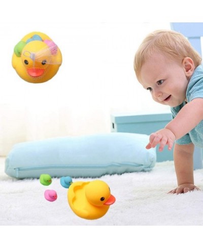 Bath Duck Toys 4 Pcs Colorful Rubber Duck Family Squeak Ducks Baby Shower Toy for Toddlers Boys Girls 3 Months+ (Colorful Duc...