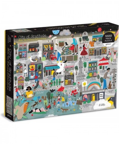 City of Gratitude Puzzle 1000 Pieces 27” x 20” – Difficult Jigsaw Puzzle Featuring Stunning and Colorful Artwork of a City Ma...