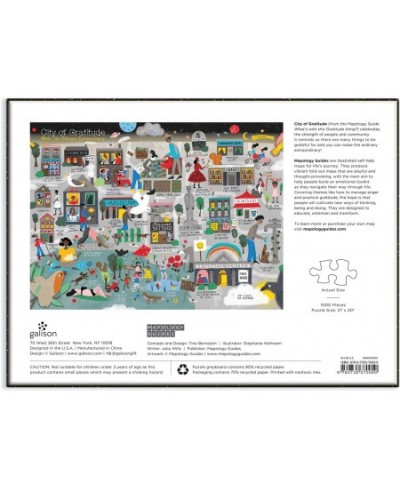 City of Gratitude Puzzle 1000 Pieces 27” x 20” – Difficult Jigsaw Puzzle Featuring Stunning and Colorful Artwork of a City Ma...