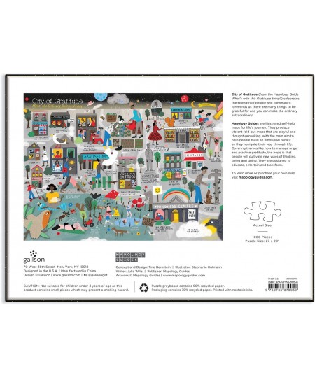 City of Gratitude Puzzle 1000 Pieces 27” x 20” – Difficult Jigsaw Puzzle Featuring Stunning and Colorful Artwork of a City Ma...