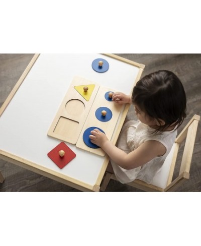 Montessori Multi Shape Wooden Puzzle Toy Baby Toddler First Jumbo Wood Peg Educational Basic Geometry $31.26 - Early Developm...