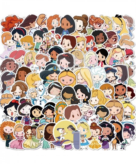 Cute Princess Cartoon Stickers Pack| 100 PCS Aesthetic Decals Vinyl Waterproof Stickers for Laptop Guitar Motorcycle Bike Ska...